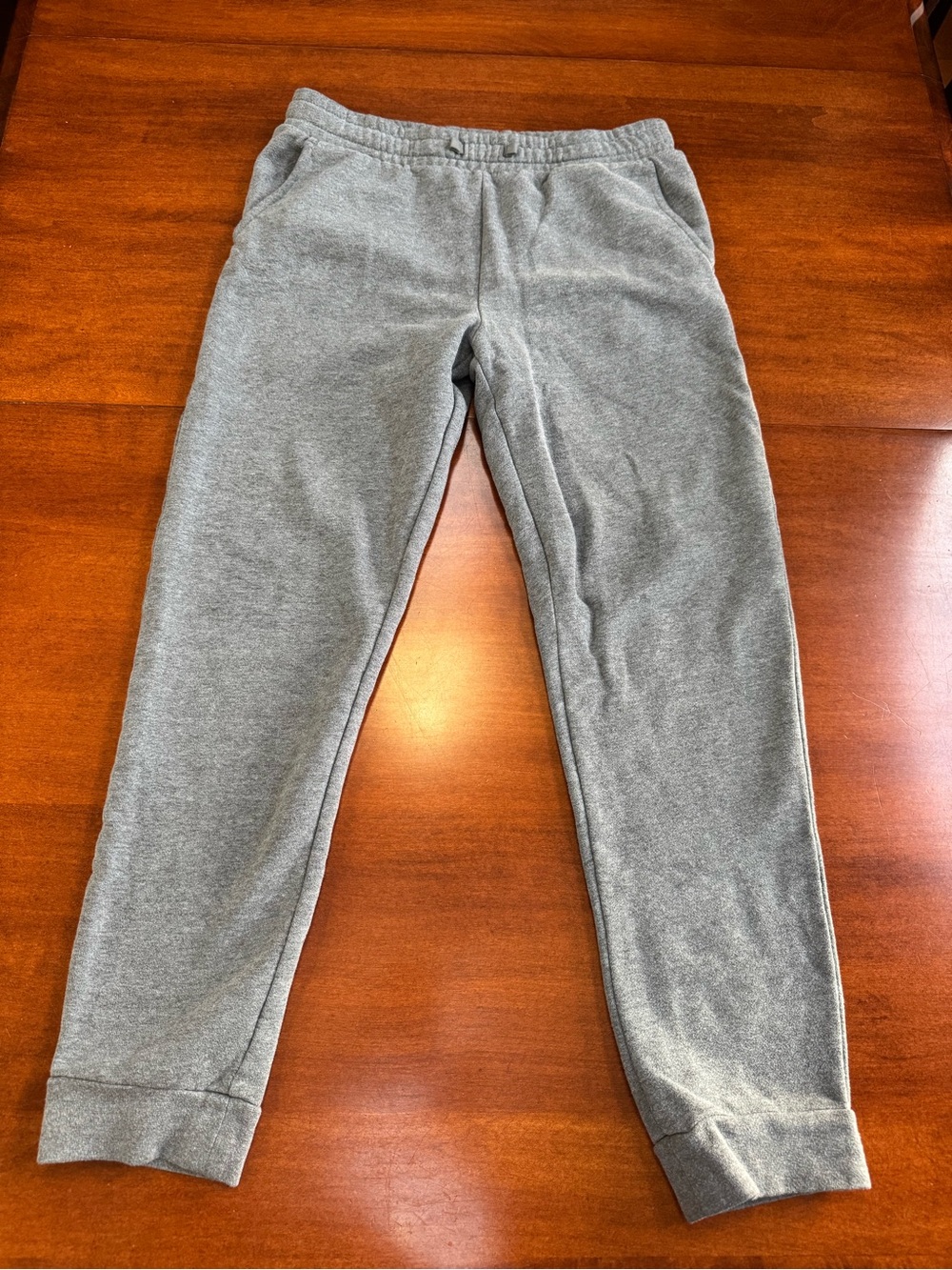 Tek Gear boys XL Gray Ultrasoft Fleece Jogger Sweatpants Drawstring Pockets